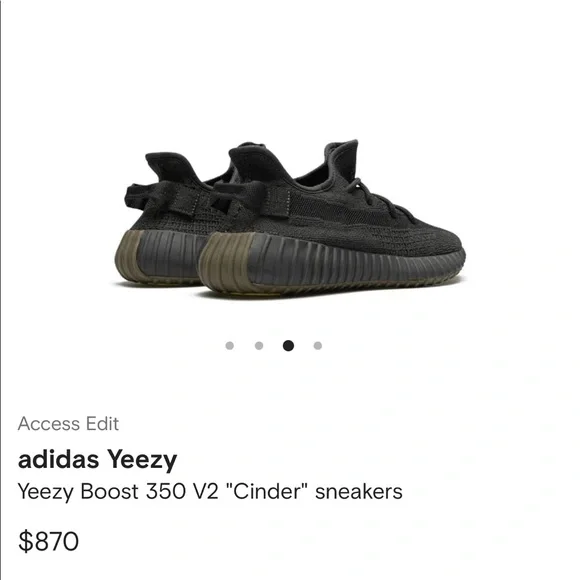 🏃‍♀️👟 ADIDAS Yeezy Boost 350 V2 "Cinder" sneakers 👟🏃